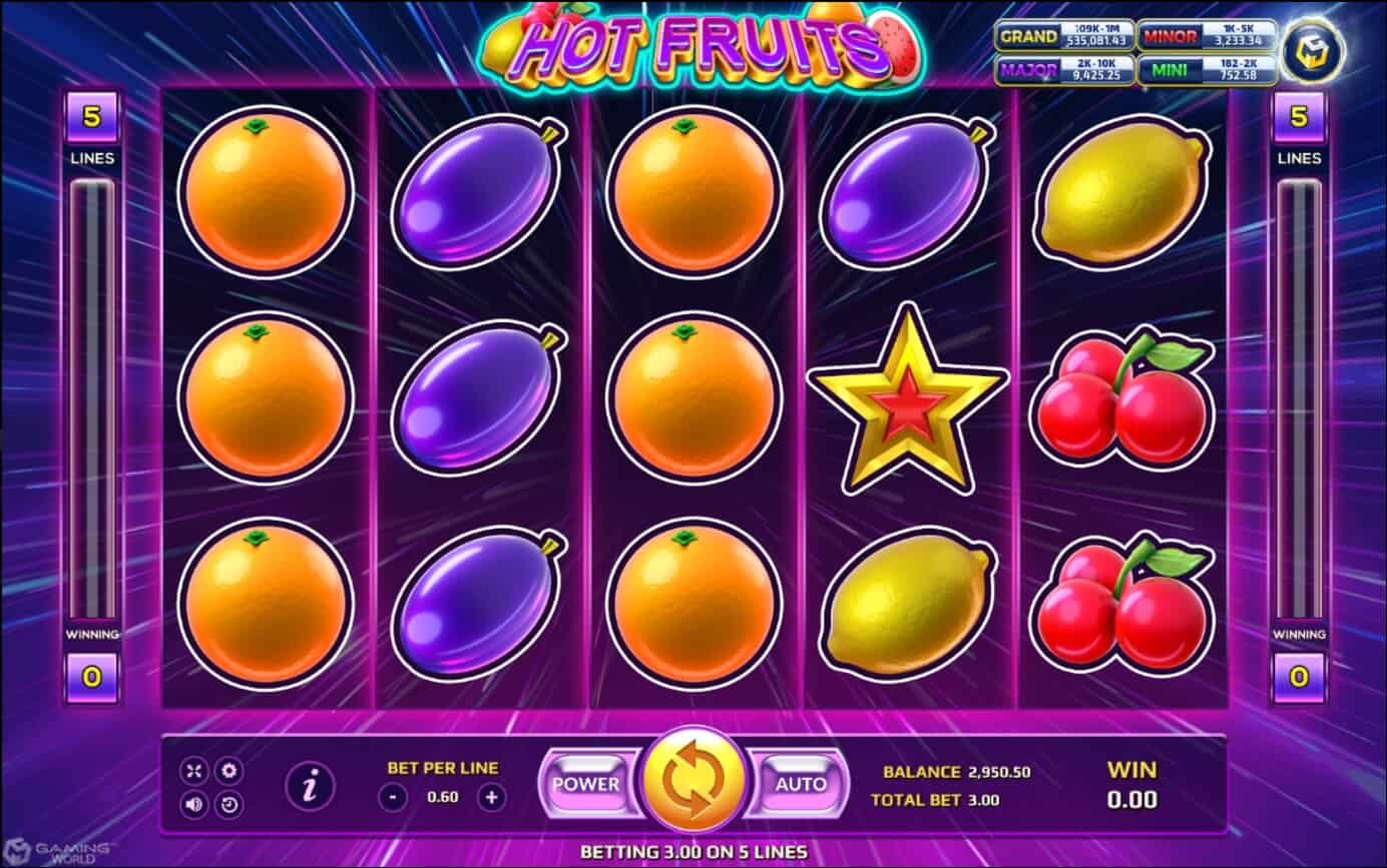 สล็อต XO Hot Fruits SlotXO Game XOSlot