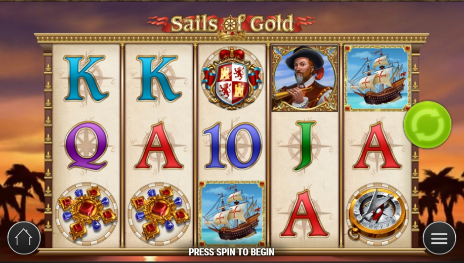 ทดลองเล่นฟรี เกมสล็อต Sails Of Gold