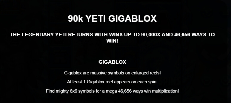 90k Yeti Gigablox ค่าย YGGDRASIL ทดลองเล่นสล็อตฟรี PG SLOT