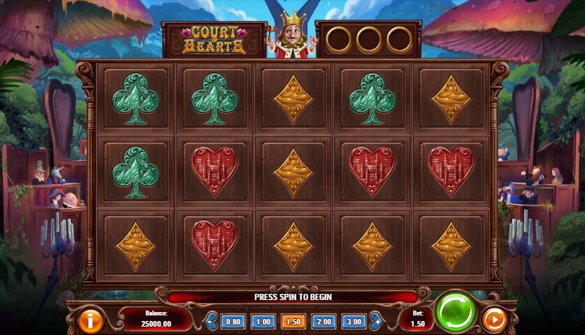 Court of Hearts สล็อตออนไลน์จาก Play'n GO เล่นบน สล็อต PG Slot pg ผ่านเว็บ