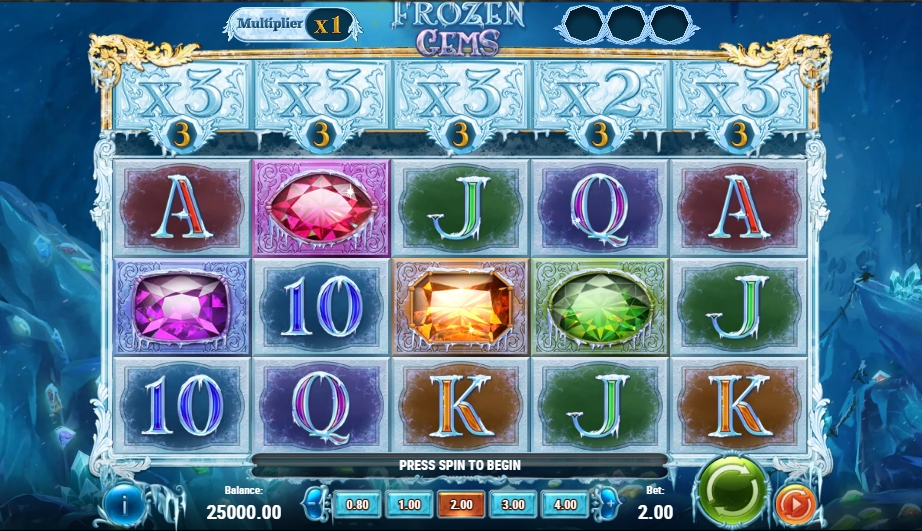  Frozen Gems  PLAY'N GO ทดลองเล่นฟรี เกมสล็อต