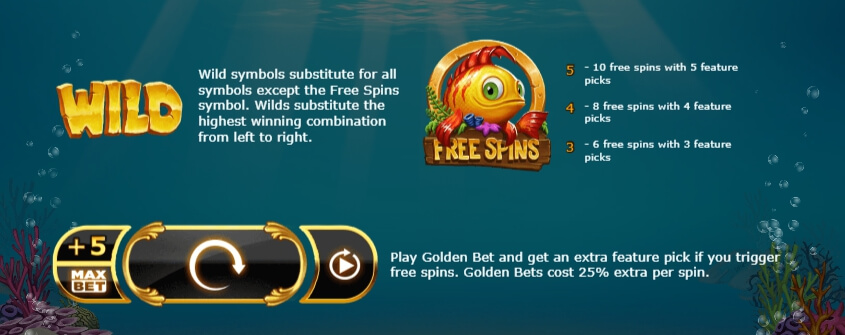 Golden Fish Tank ค่าย Yggdrasil โบนัส 100 % เล่นฟรี PG SLOT