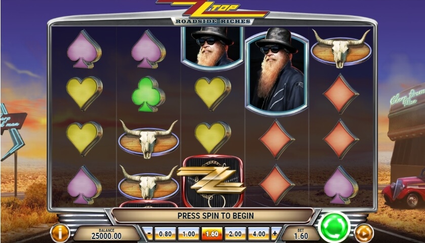 ZZTop Roadside Riches สล็อตออนไลน์จาก Play'n GO เล่นบน สล็อต PG Slot ทางเข้า PG SLOT