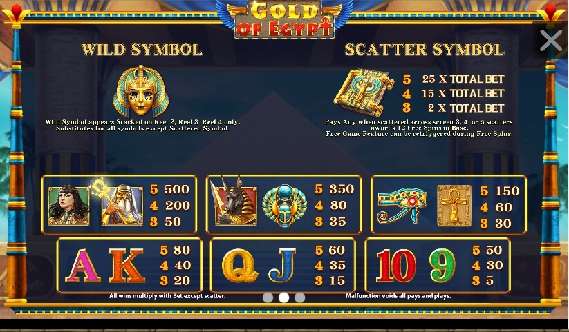 Gold of Egypt ค่าย Spimpleplay เว็บ PG SLOT จาก PG SLOT เครดิตฟรี