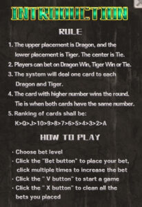 Dragon Tiger ค่าย ALLWAYSPIN เล่นสล็อต PG PG Slot119