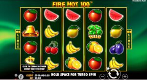Fire Hot 100 ค่าย Pramaticplayสล็อต เครดิตฟรี PG Slot119